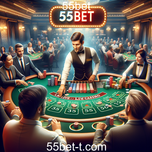 Experiência Imersiva no Cassino ao Vivo da 55bet